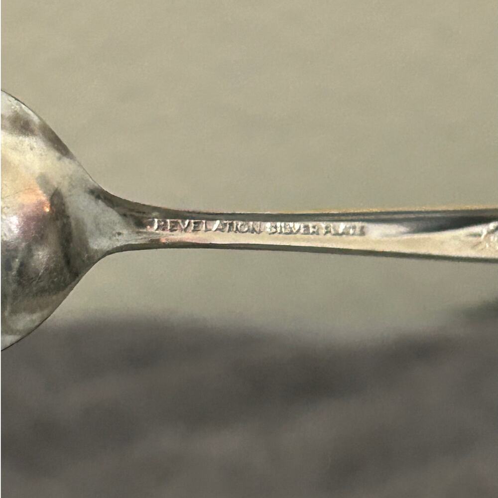 Vintage 1953 Revelation II Silverplate 2 Spoons by International Silver Bridal - Picture 7 of 10